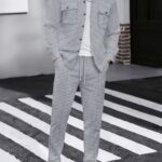 mens new waffle solid color cardigan shirt long sleeved.