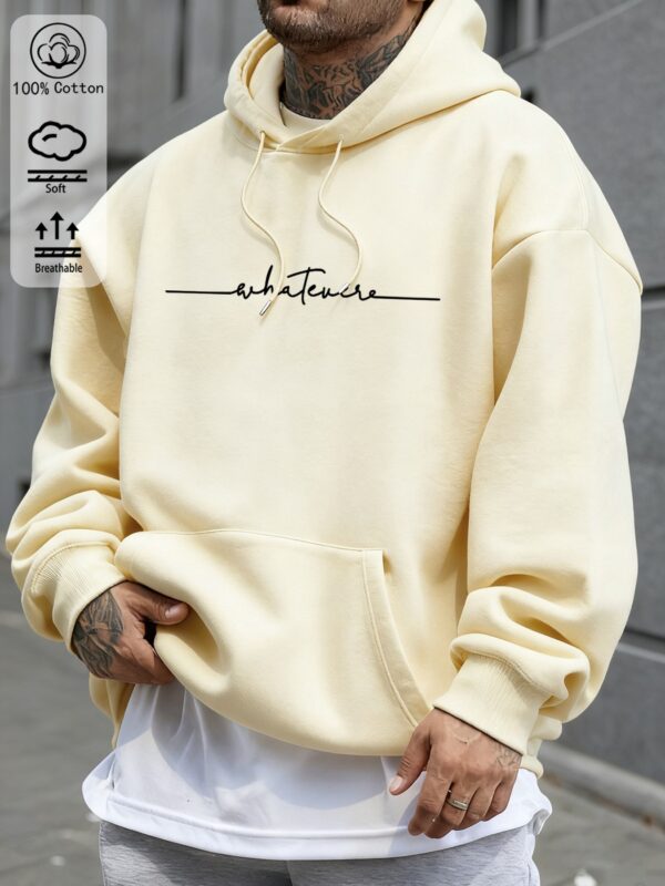 Men'S Fashionable Hoodie for Spring, Autumn, And Winter - Made from 100%, This Oversized Pullover Features an Imported Design, Perfect for Casual Streetwear on Different Occasions, Offering a Relaxed And Comfy Fit, Essential for Daily Wear