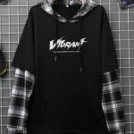 Men's Casual Hooded Color Blocked Hoodie