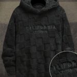1pc Men Long Sleeve Jacquard Hooded Sweatshirt, Casual Casual Attire
