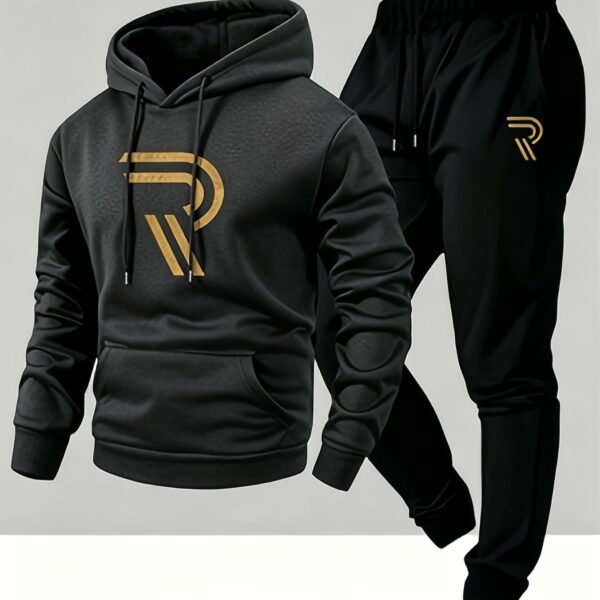 Dark gray and black