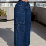 Stretch-Arbeitsjeans für Damen mit geradem Bein
