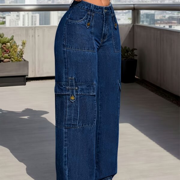 Stretch-Arbeitsjeans für Damen mit geradem Bein