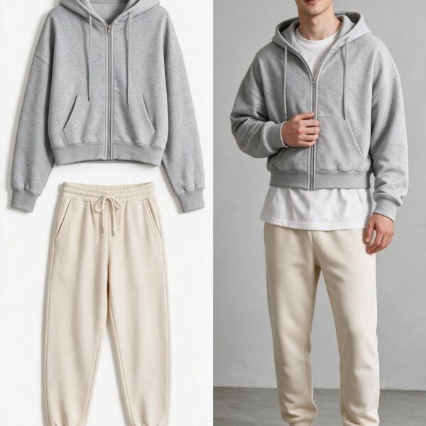 Light Grey+Apricot