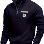Cross-Border Men'S Sporty Casual Thickened Fleece Warmth Outdoor Cycling, Running, Basketball, Fashionable Comfortable Hooded Sweatshirt with Stand Collar Zipper