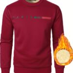 Round Neck Men's Winter Thick Under a Warm Jacket, Autumn Essentials