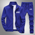 2pcs Set, Men's Casual Sports Stand Collar Jacket And Pants Combo: Ideal for Gifting on Any Occasion, Unisex Design