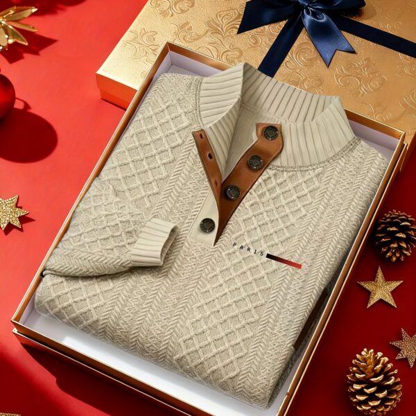Gradient striped khaki