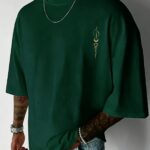 [Starry Selection] 100% Cotton Printed Men's Pure Cotton Vintage T-Shirt, Simple, Stylish, and Comfortable Printed Casual T-Shirt XZ004-S
