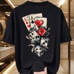 Men'S T-Shirt, Geometric Graffiti Pattern Heat Transfer Print - Unisex Fun Tee, Round Neck Short Sleeve, 100% Polyester Knit Fabric, Slight Stretch Breathable All-Season Casual Wear
