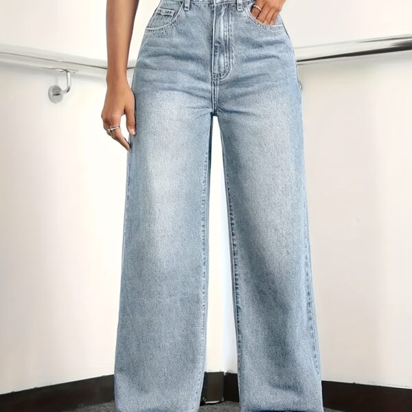 Women's 2026 Fashion Stretch Straight Leg Jeans, Comfortable Version, Classic Everything, Four Seasons Can Be Worn, Suitable for Weekend Leisure, Dating, Shopping, Travel