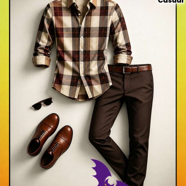 26 Autumnwinter New Men'S Stylish Long-Sleeve Shirt And Trousers Set AW26 Is a Top Gift Choice European And American Style Perfect for Halloween Casual Hangouts Semi-Formal Events Daily Outings Sports Weddings And Other Parties