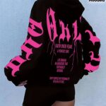 Letter Print Hoodie, Drawstring Casual Hooded Sweatshirt for Fall & Spring, Women's Clothing