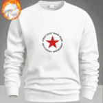 Autumn/Winter Men's Long-Sleeve -Lined Warm Sweatshirt, Fashionable Streetwear Casual Pullover, Knitted Polyester Fabric, Thickened Lining, Letter Graphic Print