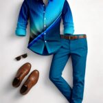 2026 MenS Business And Leisure Printed Shirt Set, Long-Sleeve Top And Straight Trousers, Breathable And Comfortable, Versatile for Commuting, Suitable for Daily Outdoor Dating And Other Scenarios, MenS Gifts, FatherS Day