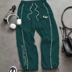 Men'S New Style Long Pants, Fashionable Trendy Print Design, Men'S Casual Athletic Trousers, Elastic Waist with Adjustable Drawstring, Soft Fabric, Machine Washable