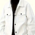 Men's Corduroy Baseball Jacket with Multiple Pockets and Front Button Closure, Long Sleeve Regular Fit for Daily and Casual Wear, Autumn Transitional Layers
